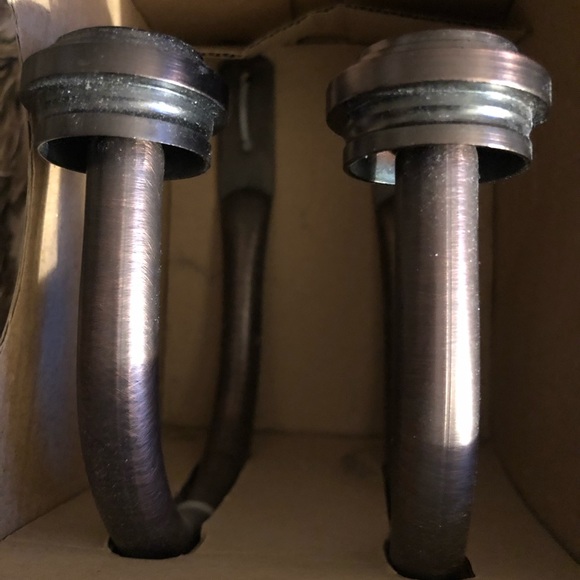 NWT Allen t Roth Brushed Copper Curtain Holdbacks - Picture 3 of 7